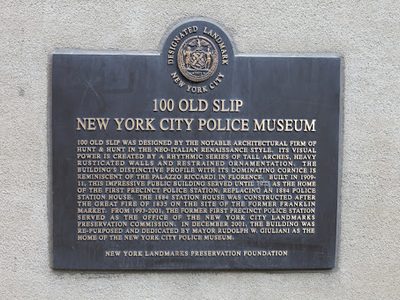 Dedicated NYC Plaque