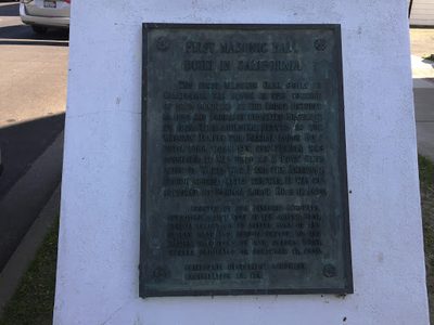 First Masonic Hall Built in California
