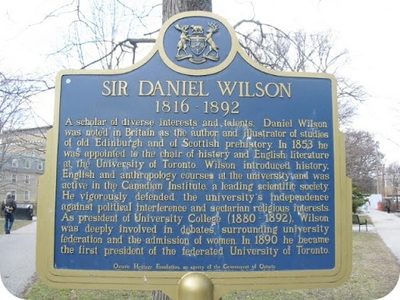 Sir Daniel Wilson 1816-1892