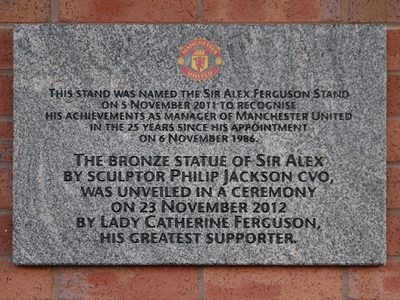 Dedication, Sir Alex Ferguson Stand