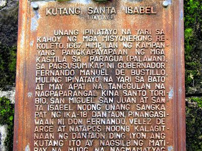 Fort Santa Isabel historical marker