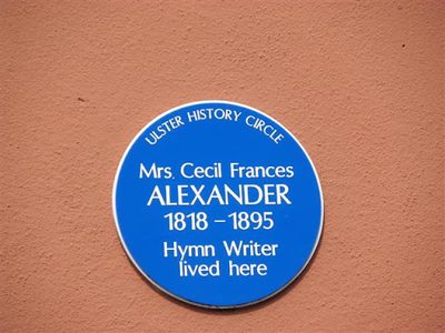 Mrs Cecil Frances Alexander plaque