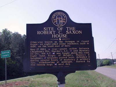 Site of the Robt. C. Saxon House