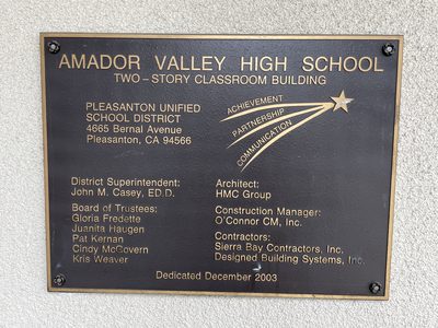 Amador Valley High School Two-Story Classroom Building