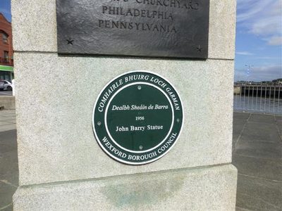 Plaque, John Barry Statue