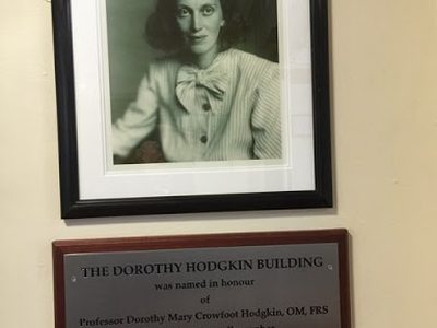 Keele University: Dorothy Hodgkin - photo & plaque