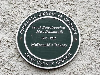 Plaque, McDonald's Bakery, Belturbet