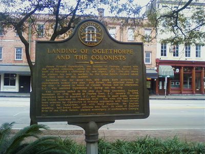 Landing of Oglethorpe and the Colonists