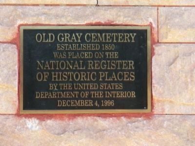 Old Gray Cemetery - NRHP