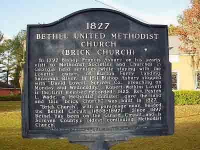 1827 Bethel United Methodist Church (Brick Church)