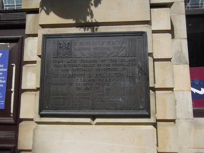 Plaque, Buxton Mineral Baths