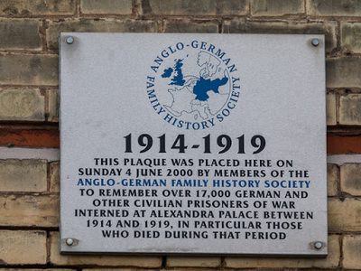 Memorial Plaque, Alexandra Palace, London N22