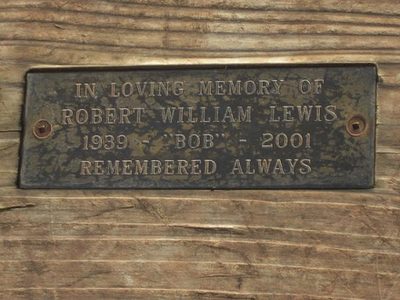 Plaque on seat on Clent Hills, near Clent