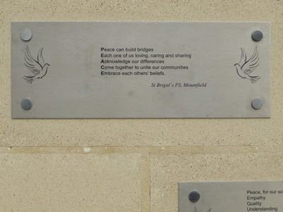 Peace Pledge, St Brigid's PS, Mountfield