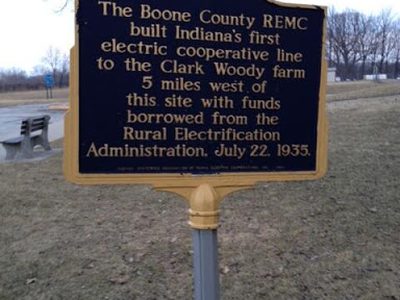 Indiana's First Electric Cooperative Line