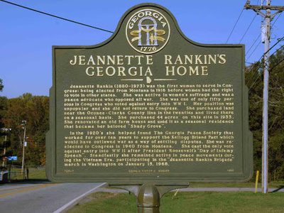 Jeannette Rankin's Georgia Home