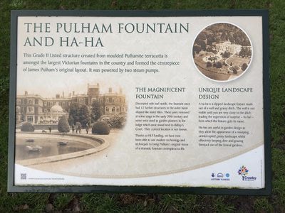 The Pulham Fountain and Ha-Ha