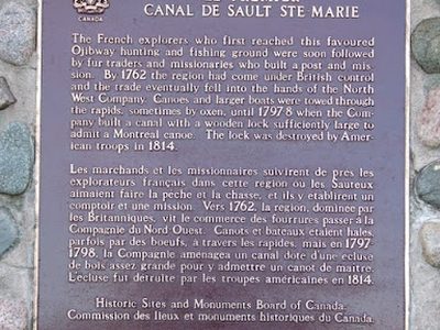 The First Sault Ste. Marie Canal