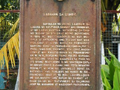 Battle of Sambat historical marker