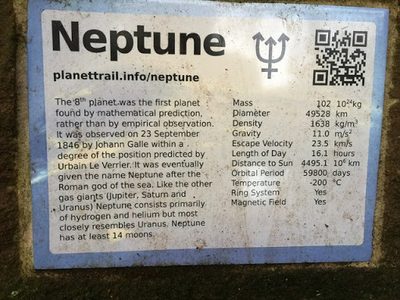 Keele Planet Trail: Neptune (detail)