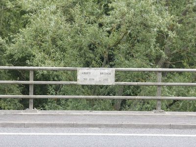 Plaque on Abbey Bridge