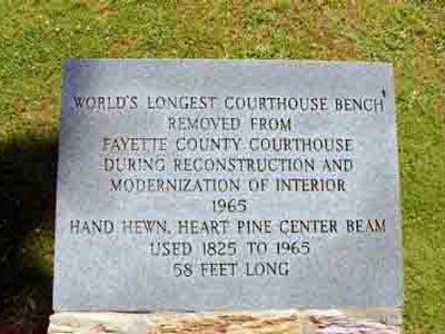 World’s Longest Courthouse Bench