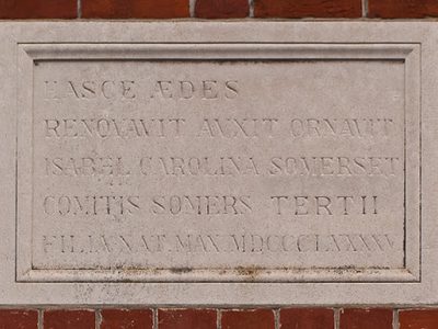 Plaque, Reigate Priory