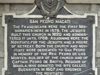 San Pedro Macati historical marker