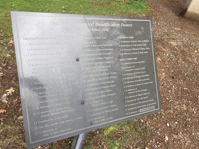 Dunsmuir Dogwood Beautification Donors