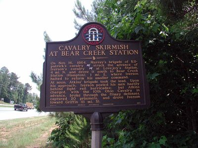 Cavalry Skirmish at Bear Creek Station