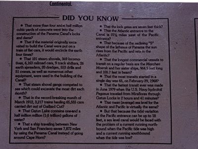 Panama Canal Facts