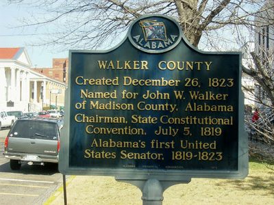 Walker County Historical Marker