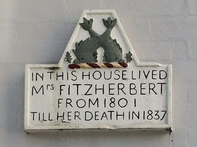 Home of The King's Mistress, Mrs Fitzherbert
