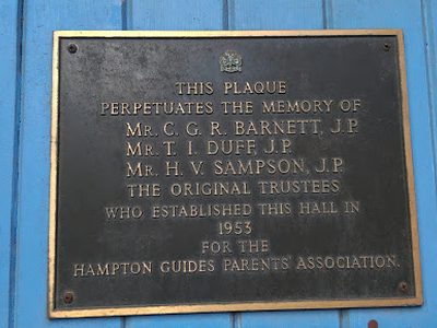 Guide Hall Plaque