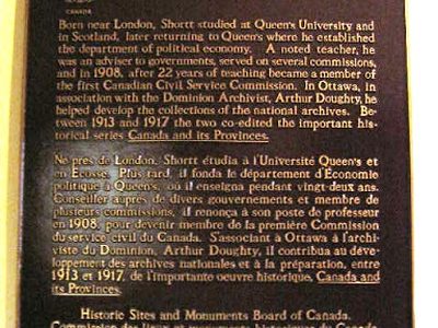 Adam Shortt 1859-1931