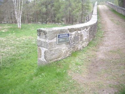 Parapet of the old Brig o'Dee at Invercauld