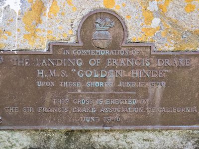 The Landing of Francis Drake H.M.S. "Golden Hinde"