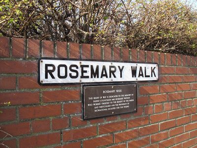 Plaque to Rosemary Weston