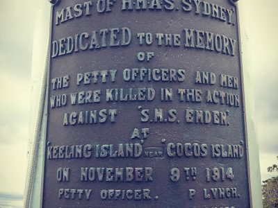 Mast of HMAS Sydney