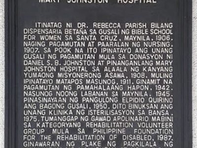 Mary Johnston Hospital historical marker