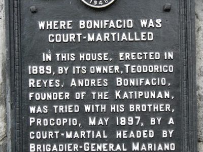 Bonifacio Trial House historical marker