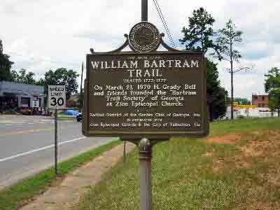 William Bartram Trail Traced 1773-1777