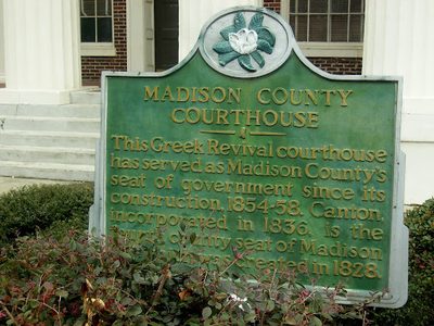 Madison County Courthouse Historical Marker