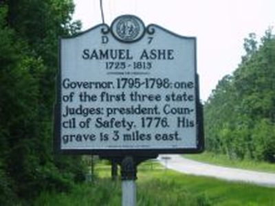 SAMUEL ASHE 1725-1813