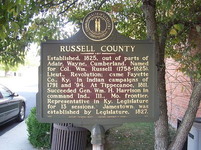 Russell County Historical Marker