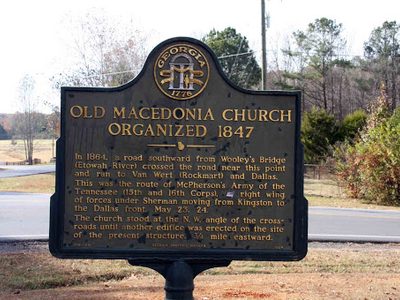 Old Macedonia Baptist Church Organized 1847