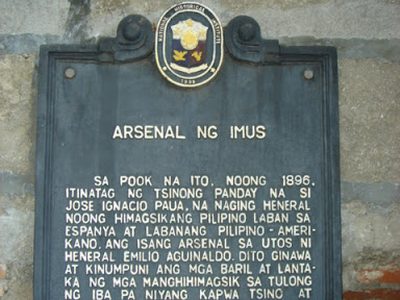 Arsenal of Imus historical marker