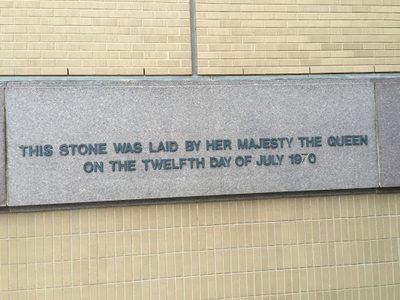 Dedication plaque at Brandon University, Brandon, Manitoba, Canada