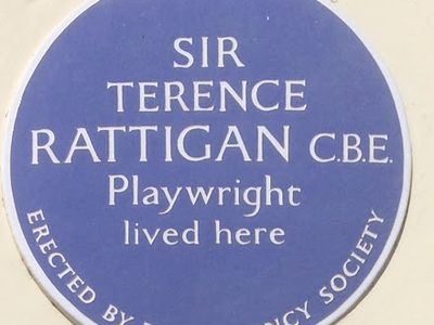 Sir Terence Rattigan C.B.E. Lived Here