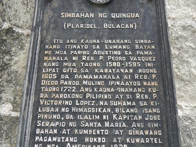 Church of Quingua historical marker